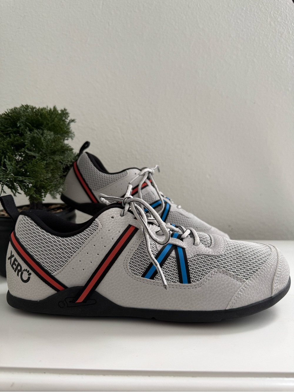 Xero shoes pro men size 10.5  Athletic in Light Gray with Blue - Picture 2 of 9